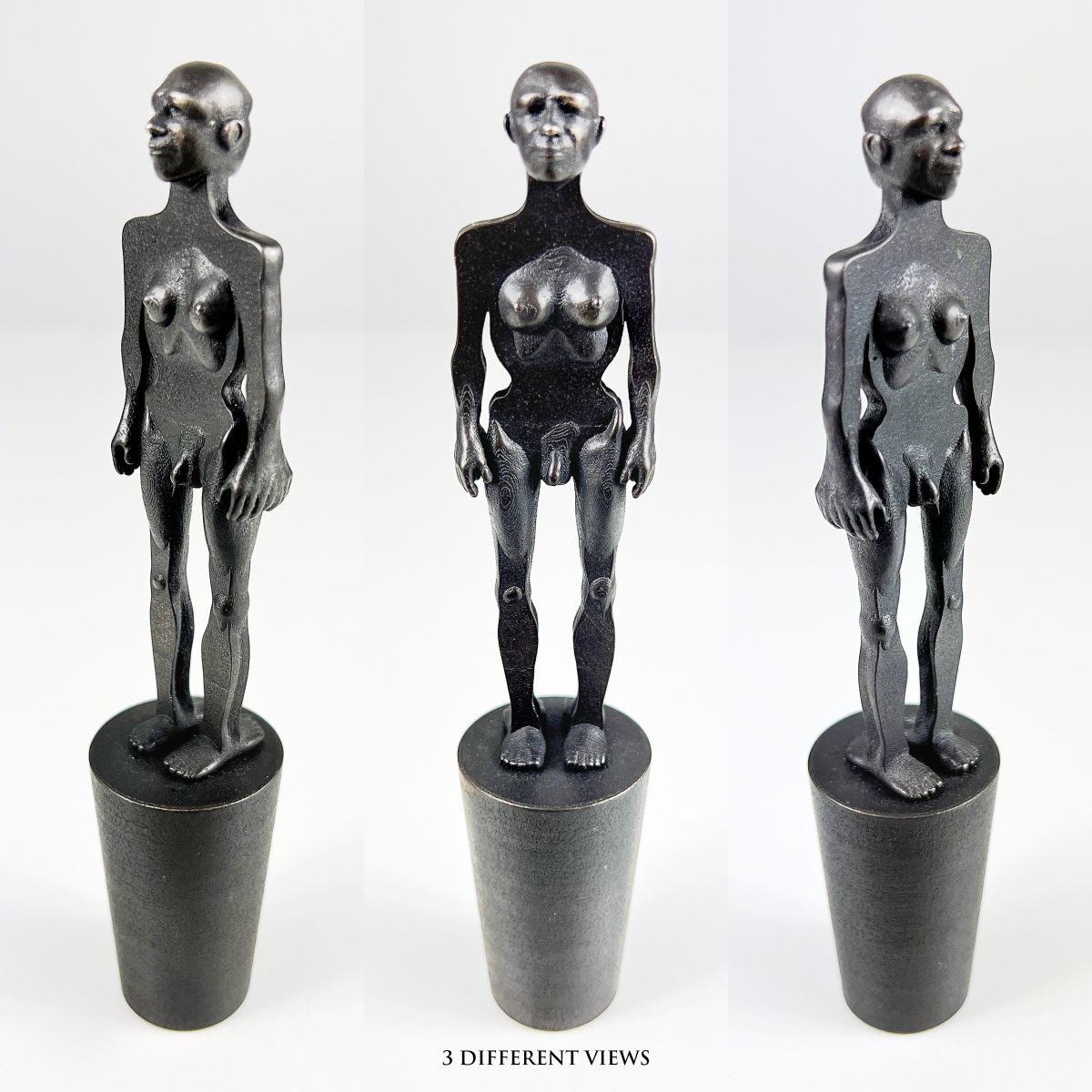 © 2023 Kim Lindaberry • Steel/Bronze • 31mm x 31mm x 150mm